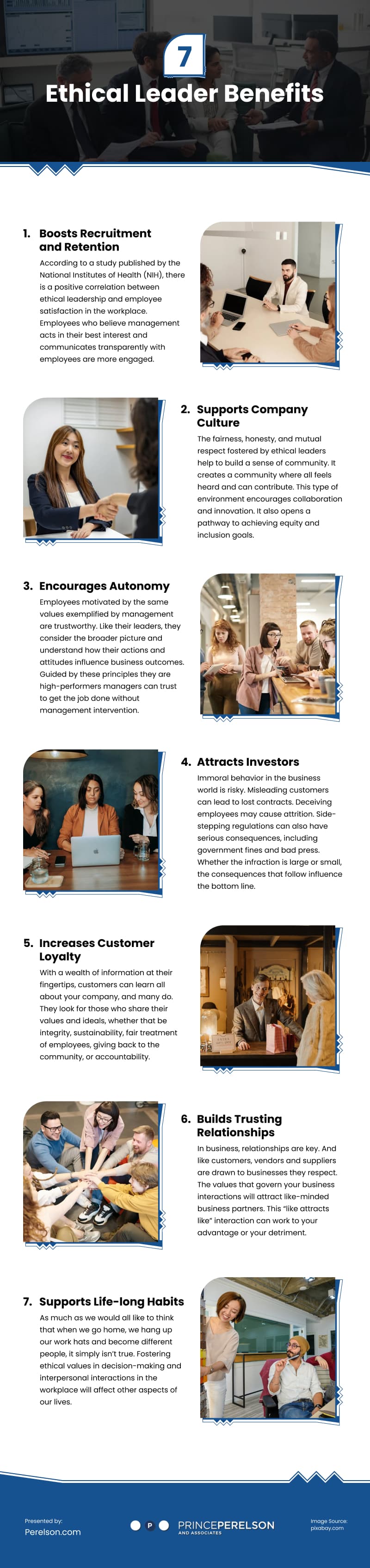 7 Ethical Leader Benefits Infographic