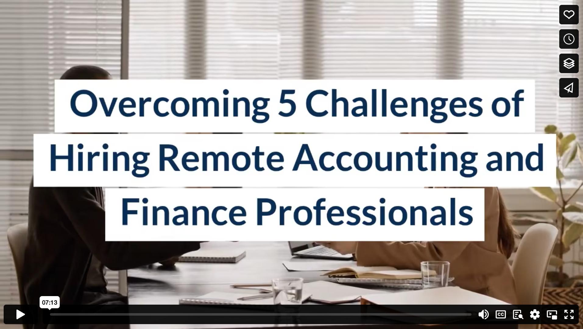 Overcoming 5 Challenges of Hiring Remote Accounting and Finance Professionals